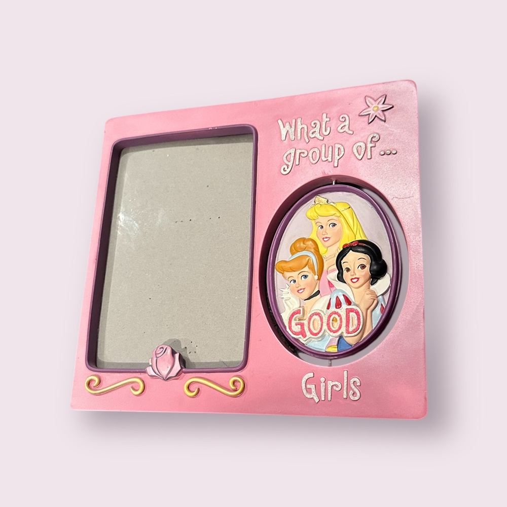 Disney Princess Good Girl Bad Girl Pink Swivel Picture Frame